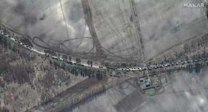 Fortele terestre ruse se apropie de Kiev: Convoiul se intinde pe 27 kilometri