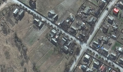 Convoiul militar rus a ajuns la periferiile capitalei Ucrainei, Kiev. Imagini din satelit - FOTO Convoiul militar rus a ajuns la periferiile capitalei Ucrainei, Kiev. Imagini din satelit - FOTO