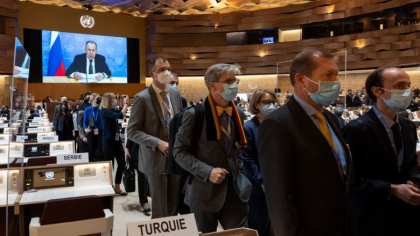 Zeci de diplomati au iesit din sala in timpul discursului lui Serghei Lavrov, la o conferinta ONU - VIDEO