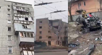 Asa arata orasul Harkov, dupa o noapte grea sub bombardamentul masiv al ocupantilor rusi - VIDEO