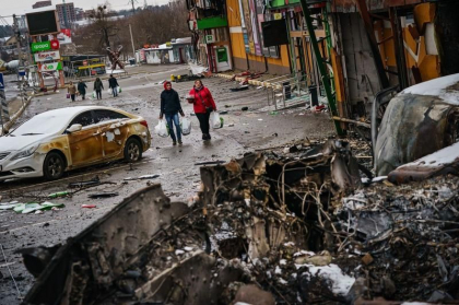 Devastare in suburbiile Kievului dupa ce trupele rusesti au inceput sa bombardeze populatia civila - VIDEO Devastare in suburbiile Kievului dupa ce trupele rusesti au inceput sa bombardeze populatia civila - VIDEO