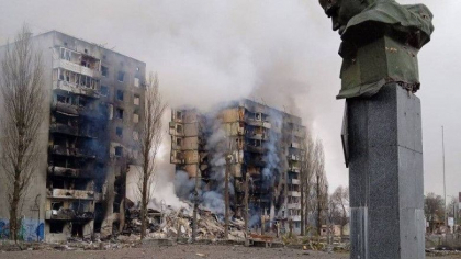 Rusii au ocupat cladirea administratiei din Herson, primul mare oras cucerit. Nave de razboi in apropiere de Odesa
