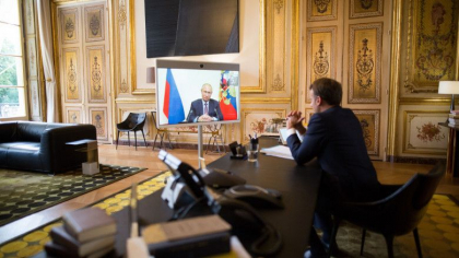 Putin a vorbit din nou la telefon cu Macron si i-a spus ca Rusia va obtine pana la urma demilitarizarea Ucrainei Putin a vorbit din nou la telefon cu Macron si i-a spus ca Rusia va obtine pana la urma demilitarizarea Ucrainei