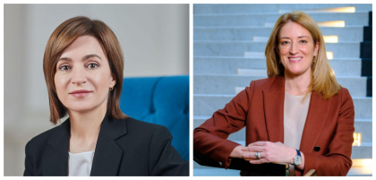 Presedintele Republicii Moldova, Maia Sandu, a avut o convorbire telefonica cu Presedinta Parlamentului European, Roberta Metsola