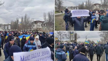 Melitopol, orasul ocupat de rusi: Protest cu mii de oameni in strada impotriva invadatorilor - VIDEO Melitopol, orasul ocupat de rusi: Protest cu mii de oameni in strada impotriva invadatorilor - VIDEO