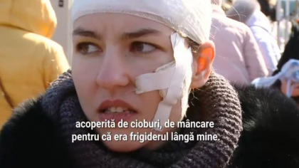 Marturia unei tinere ranite intr-o explozie in Ucraina: „M-am trezit acoperita de cioburi si de mancare. Sangeram la cap si la fata” Marturia unei tinere ranite intr-o explozie in Ucraina: „M-am trezit acoperita de cioburi si de mancare. Sangeram la cap si la fata”