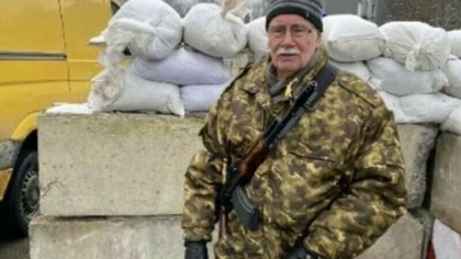 La 83 de ani, Giorgi Dzhangirian, fostul presedinte al federatiei de rugby din Ucraina, isi apara tara