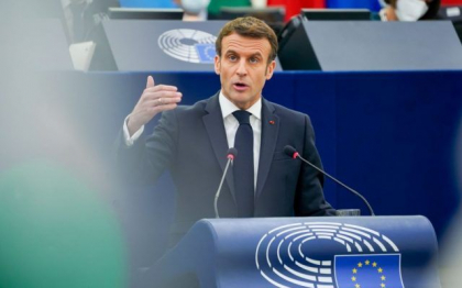 Macron saluta „rapiditatea” si „unitatea istorica” de care au dat dovada europenii dupa invazia rusa in Ucraina, inainte de summitul UE de la Versailles