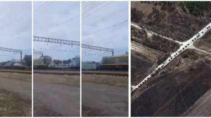 Razboi in Ucraina. Rusia a mutat un tren blindat si plin de armament in Ucraina. Pentagon: O noua coloana rusa inainteaza spre Kiev