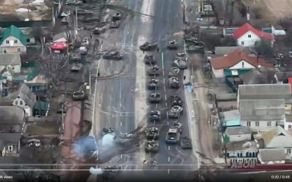 Tancurile rusesti se afla la circa 15 km de Kiev. Convoiul rusesc, atacat de armata ucraineana - VIDEO Tancurile rusesti se afla la circa 15 km de Kiev. Convoiul rusesc, atacat de armata ucraineana - VIDEO