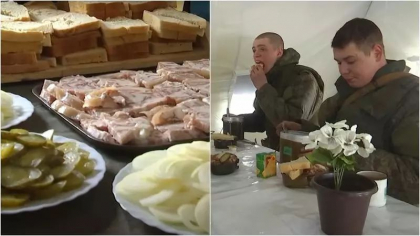 Rusia se lauda cu sustinerea logistica a trupelor: Imagini cu o brutarie pe front, mancare si combustibil pentru trupe. In acelasi timp soldatii rusi sunt filmati cum fura gaini din curti - VIDEO Rusia se lauda cu sustinerea logistica a trupelor: Imagini cu o brutarie pe front, mancare si combustibil pentru trupe. In acelasi timp soldatii rusi sunt filmati cum fura gaini din curti - VIDEO