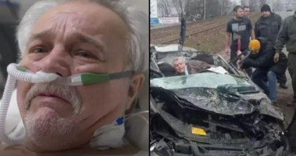Ucraineanul scos viu din masina calcata de un tanc rusesc, la Kiev, spune ca se va alatura armatei de indata ce va putea merge din nou