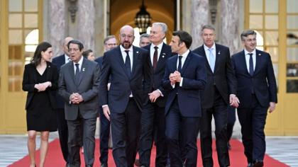 Liderii europeni au convenit la summit-ul de la Versailles sa sustina aderarea Ucrainei la UE, dar nu in procedura de urgenta Liderii europeni au convenit la summit-ul de la Versailles sa sustina aderarea Ucrainei la UE, dar nu in procedura de urgenta