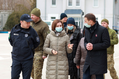Maia Sandu a fost astazi la vama Palanca: "Le-am multumit tuturor pentru organizarea exemplara si efortul pe care il fac” - FOTO