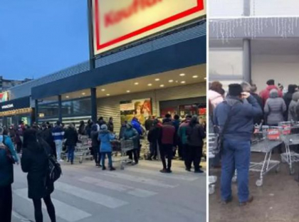 Cozi uriase in magazine si bataie pe ulei, si in Bulgaria. Un barbat a murit la coada, dupa ce „a fost impins si i s-a facut rau”