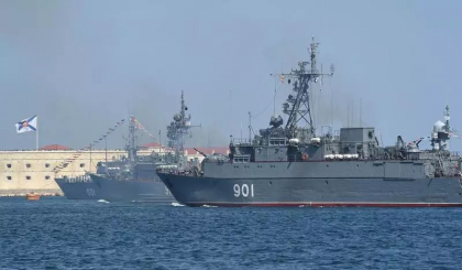 „Activitate navala sporita” a Rusiei in Marea Neagra. Bombardamente navale langa Odesa
