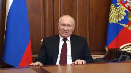Putin compara sanctiunile puse Rusiei cu „pogromurile antisemite”
Putin compara sanctiunile puse Rusiei cu „pogromurile antisemite”