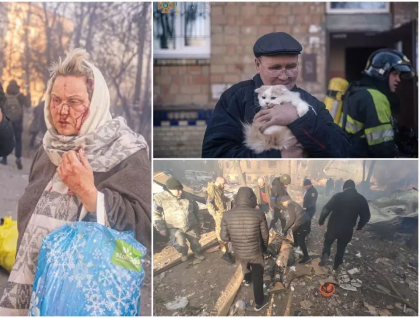Sange, moarte si deznadejde, imaginile atacului rus cu racheta asupra unui bloc din Kiev - FOTO/VIDEO Sange, moarte si deznadejde, imaginile atacului rus cu racheta asupra unui bloc din Kiev - FOTO/VIDEO