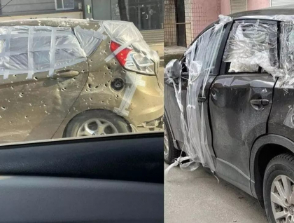 Cum arata masinile cu care au fugit locuitorii din Mariupol - FOTO Cum arata masinile cu care au fugit locuitorii din Mariupol - FOTO