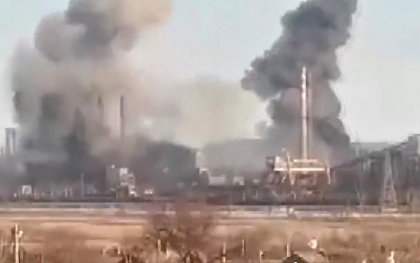 Una dintre cele mai mari otelarii din Europa, distrusa de bombardamentele rusilor - VIDEO
 