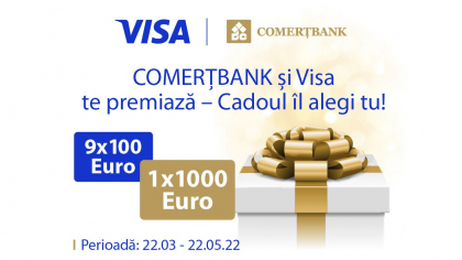 ,,COMERTBANK si Visa te premiaza – cadoul il alegi tu”