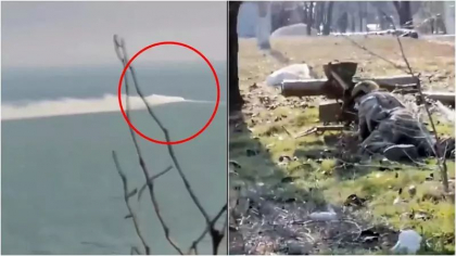Cum a lovit batalionul Azov o nava blindata de patrulare ruseasca cu un lansator de rachete antitanc - VIDEO Cum a lovit batalionul Azov o nava blindata de patrulare ruseasca cu un lansator de rachete antitanc - VIDEO