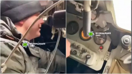 Au furat un tanc rusesc si s-au dus la plimbare - VIDEO
