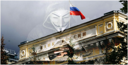 Anonymous a spart serverele Bancii Centrale a Rusiei. Peste 35.000 de documente secrete vor fi facute publice in urmatoarele 48 de ore Anonymous a spart serverele Bancii Centrale a Rusiei. Peste 35.000 de documente secrete vor fi facute publice in urmatoarele 48 de ore