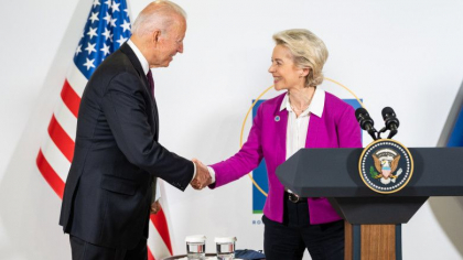 Acord SUA-UE pentru reducerea dependentei de Rusia. Biden: „SUA vor oferi 15 miliarde de metri cubi de gaz lichefiat” Acord SUA-UE pentru reducerea dependentei de Rusia. Biden: „SUA vor oferi 15 miliarde de metri cubi de gaz lichefiat”