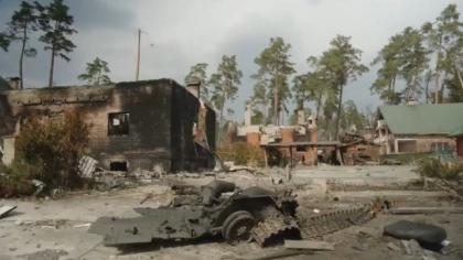 Imagini socante din Irpin, orasul din care nu a mai ramas nimic. Au aparut primele imagini dupa bombardamentele rusilor - FOTO
