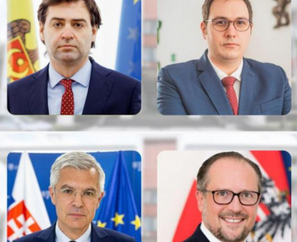 Ministrii de Externe din Austria, Cehia si Slovacia, vin maine la Chisinau