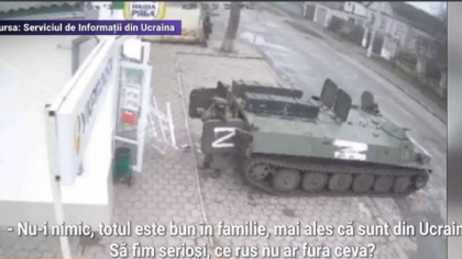 Soldatii rusii fura tot din Ucraina. "Adun ce pot, tricouri, maiouri"; "Sofia va merge la scoala, are nevoie de laptop. Ia tot" - VIDEO
Soldatii rusii fura tot din Ucraina. "Adun ce pot, tricouri, maiouri"; "Sofia va merge la scoala, are nevoie de laptop. Ia tot" - VIDEO