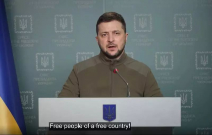 Zelenski avertizeaza ca Rusia vizeaza sa captureze estul si sudul Ucrainei Zelenski avertizeaza ca Rusia vizeaza sa captureze estul si sudul Ucrainei