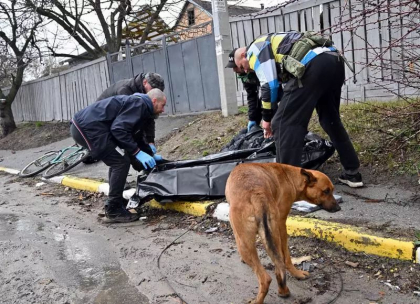 Procuror ucrainean: 410 cadavre au fost gasite in orasele din regiunea Kiev Procuror ucrainean: 410 cadavre au fost gasite in orasele din regiunea Kiev