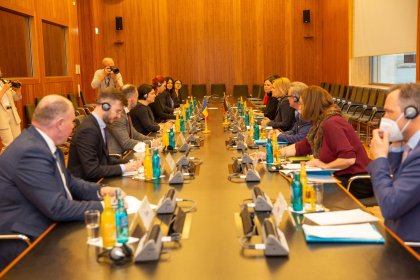 Natalia Gavrilita si Ana Revenco, la Berlin: „Am salutat semnarea acordului intre Moldova si UE privind cooperarea in domeniul gestionarii frontierelor” - FOTO