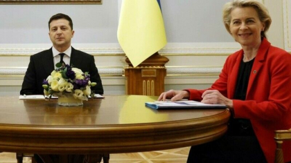 Ursula von der Leyen se va intalni cu Volodimir Zelenski la Kiev Ursula von der Leyen se va intalni cu Volodimir Zelenski la Kiev