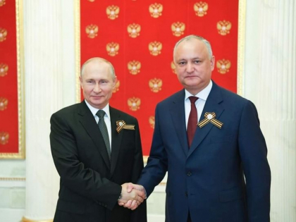 Igor Dodon: „Astazi este o data semnificativa in relatiile moldo-ruse. Adresez felicitari conducerii de varf a Rusiei si intregului popor fratesc rus” 