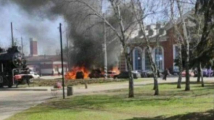 Momentul in care gara din Kramatorsk, din care mii de oameni voiau sa plece, este lovita de rachetele rusilor - VIDEO