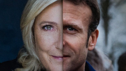 Alegeri prezidentiale in Franta. Macron conduce in exit poll-uri, dar la doar 5% de Marine le Pen - FOTO