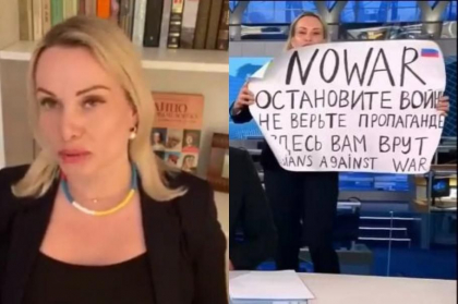 Marina Ovsiannikova, jurnalista rusa care a protestat in direct la TV, a fost angajata de o publicatie germana