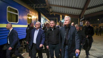 Presedintii Poloniei si statelor baltice merg la Kiev pentru a se intalni cu Zelenski Presedintii Poloniei si statelor baltice merg la Kiev pentru a se intalni cu Zelenski