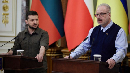 Presedintele Letoniei, dupa ce a vizitat Kievul: „As spune ca este vorba de genocid” Presedintele Letoniei, dupa ce a vizitat Kievul: „As spune ca este vorba de genocid”