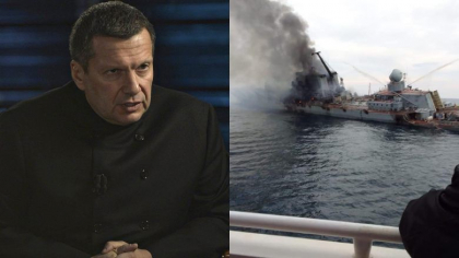 Un jurnalist pro-Kremlin s-a enervat dupa distrugerea crucisatorului „Moscova”: „Spuneti-mi, cum ati reusit s-o pierdeti?”