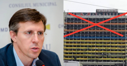 Dorin Chirtoaca, dupa ce panglica Sfantului Gheorghe a fost desenata pe Hotelul National: „Daca acesti doi slugoi ai Moscovei nu vor fi trasi la rapsundere penala, inseamna ca sunt protejati de actuala putere”
