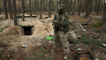 O tabara militara ruseasca abandonata dintr-o padure de langa Kiev dezvaluie ororile razboiului