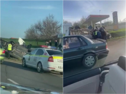 Un microbuz s-a rasturnat in aceasta seara la Criuleni. Soferul era beat crita. Ce spun oamenii legii - VIDEO Un microbuz s-a rasturnat in aceasta seara la Criuleni. Soferul era beat crita. Ce spun oamenii legii - VIDEO