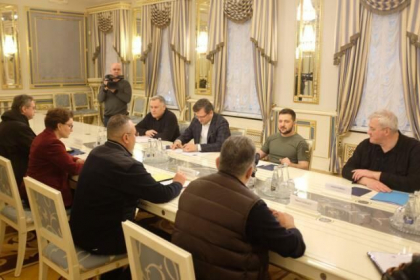 Premierul Nicolae Ciuca, Marcel Ciolacu si Bogdan Aurescu au fost astazi la Kiev, Irpin si Borodianka - FOTO