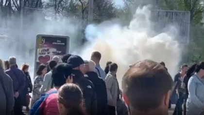 Rusii au tras in ucrainenii care au iesit sa protesteze in Herson impotriva ocupatiei - VIDEO