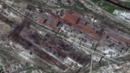 Imagini din satelit arata nivelul distrugerii uzinei Azovstal din Mariupol, in timp ce sute de oameni se adapostesc in subsoluri - FOTO/VIDEO