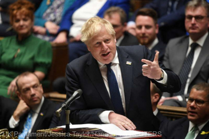 Boris Johnson ii promite lui Volodimir Zelenski consolidarea "sprijinului militar"